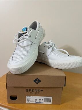 Sperry Men's White 2 Eye Boat Sneakers